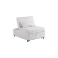 thumbnail image 5 of EBQOSK Convertible Sofa Bed with Wooden Legs – 2-in-1 Comfort & Style White, 5 of 7