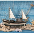 thumbnail image 2 of SAILINGSTORY Wooden Fishing Boat Model Ship Model Sailboat Decor, 2 of 6