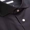 thumbnail image 3 of Isaac Mizrahi Men's Slim Fit Spread Collar French Cuff Cotton Solid Dress Shirt - Colors, 3 of 4