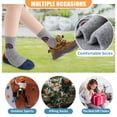 thumbnail image 5 of 8 Pairs Kids Toddlers Boys Girls Merino Wool Hiking Athletic Thermal Warm Winter Socks, 5 of 7