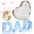 thumbnail image 3 of Adornos Amor Placas Arte Transparente Recuerdo Acrílico Forma Corazón Estéticos Con Palabras Decorativas para Regalo Cumpleaños, 3 of 9