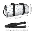 thumbnail image 2 of Easygdp Cute Shark Bolsa de Viaje, Bolsa de Mano, Bolsa de Gimnasio, Bolsa de Equipaje para Viaje, 2 of 6