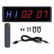 LED Timer Clock Interval Timer 1.5in LED Digital Display Count Down/Up Clock With Remote For Home Gym Office