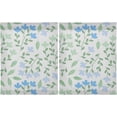 thumbnail image 2 of Leaves Pattern Kitchen Curtains 2 Panels UV Protected Tier Curtains, Half Window Curtains Kitchen Tiers for Guest Room Bathroom Sink Laundry Room Basement,36 x 27 Inch, 2 of 7