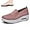Pink, variant on Orthopedic Walking Shoes for Women, Non-Slip Air Cushion Lightweight Comfort Breathable Platform Mesh Slip On Sneakers