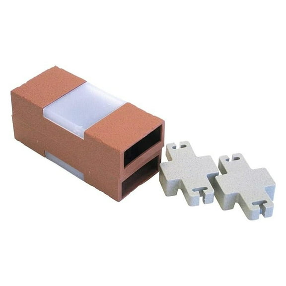 Brick Edging for Garden, Let's Edge It 2-Piece Terra Cotta Plastic Lawn Edging - Standard Design, UV Protected, Easy Snap Installation