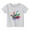 White, variant on Hiijoy Toddler Girls Graphic Tshirt Dinosaur Print Short Sleeve Kids Unisex Casual T-Shirt