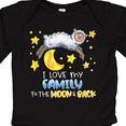 thumbnail image 4 of Inktastic I Love my Family to the Moon and Back Cute Sheep Boys or Girls Long Sleeve Baby Bodysuit, 4 of 5