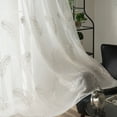 thumbnail image 2 of Cortina bordada de plumas para ventana, cortina grande, pantalla grande para ventana, 2 of 4