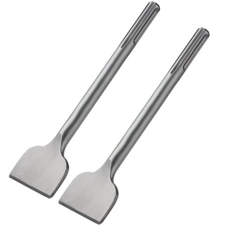 

SDS-Max Tile Chisels 2PCS Wide Spade Chisels for Electric Hammer Drills with SDS-Max Shank 11.02”x2.95” 40CR Chrome Steel Flat Chisels for Ceramic Cement Concrete Brick Wall Stone