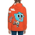 thumbnail image 4 of The Amazing World Of Gumball Teen Long Sleeve Hoodies Novelty Hoodie Youth Pullover Hooded Clothes With Pocket Sweatshirt For Boys Girls, 4 of 7