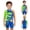A-Sky Blue71, variant on JAJAHO Boys One Piece Swimsuit With Matching Swim Cap 2 Piece Set Cartoon Dinosaur Sun Rash Guard Beachwear For Toddler And Kids 2-8Y Trendy Swimwear