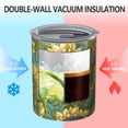 thumbnail image 2 of 12oz Coffee Tumblers Blue Sunflower Vine Leaf Pattern Stainless Steel Vacuum Insulated Travel Tumbler Coffee Cups Mug with Lid and Straw with Cleaning Brush for Cold & Hot Drinks, 2 of 5