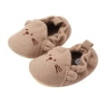 thumbnail image 5 of Xfvqtps Baby Boys and Girls Walking Shoes Knit Animal Cute Soft Sole Non Slip Indoor Toddler First Walker House Shoes Summer New Baby Knitted Wool Shoes Coffee, 5 of 8