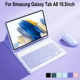 For Galaxy Tab A8 10.5 Inch Case with Keyboard, Detachable Keyboard