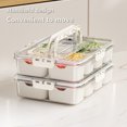 thumbnail image 4 of Recipiente para refrigerios con tapa y asa bandeja para servir dividida (con cuchara y tenedor), 4 of 8