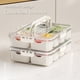 thumbnail image 4 of Recipiente para Refrigerios Con Tapa Y Asa  Bandeja Servir Dividida (con Cuchara Tenedor), 4 of 9