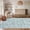 Light Blue, variant on GlowSol 8x10 Brick Red Floral Printed Polyester Area Rug, Ultra Thin Stain Resistant Washable Non Slip Indoor Rug for Living Room Bedroom