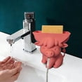 thumbnail image 6 of Highland Cow Sponge Holder, Cow Sponge Holder Cute Funny 3D Funny Sponge Stand For Kitchen Sink with Drain Hole, Countertop Organizer to Keep Sponge Dry & Sink Tidy, Sponge & Soap Storage, 6 of 6