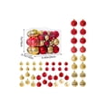 thumbnail image 3 of 50 Pack Christmas Ornament Set for Tree, Wreath, Garland and Holiday Decor, Tabletop and Shelf Display, 3 of 8