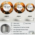thumbnail image 4 of Designart "A Melody of Gold The Marigold s Beauty I" Floral Round Mirror Wall Decor Traditional - Large Gold Round Bathroom Mirror - Round Mirror - 29" x 29", 4 of 6