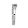 thumbnail image 2 of 14k White Gold Lab Grown Diamond Round Frame Circle Chain Slide Pendant 1/2 Ct., 2 of 3