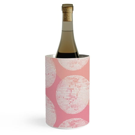

Society6 Cat Coquillette Disco Ball Blush Wine Chiller