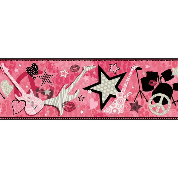 Chesapeake Blondie Pink Rock Star Toss Border