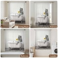 thumbnail image 6 of Funny Tiger Sheer Curtains 63 Inches Long, Cute Art Vintage Lovely Animals on Bathtub Light Filering Curtains, Breathable Simi Curtain Privacy Drapes for Living Room Bedroom Window Treatment, 6 of 9