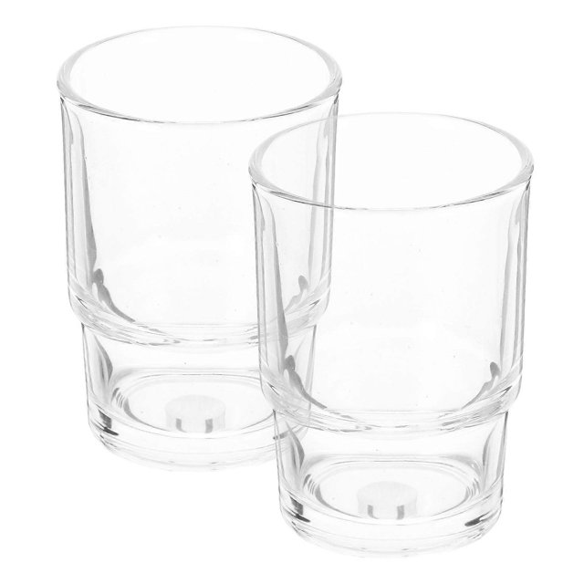 2pcs Bathroom Accessories Glass Tooth Brushes Cup Holders Glass Washing Cups Glass Toothpastes Cups Tooth Paste Cup Holder Glass Tooth Paste Cups