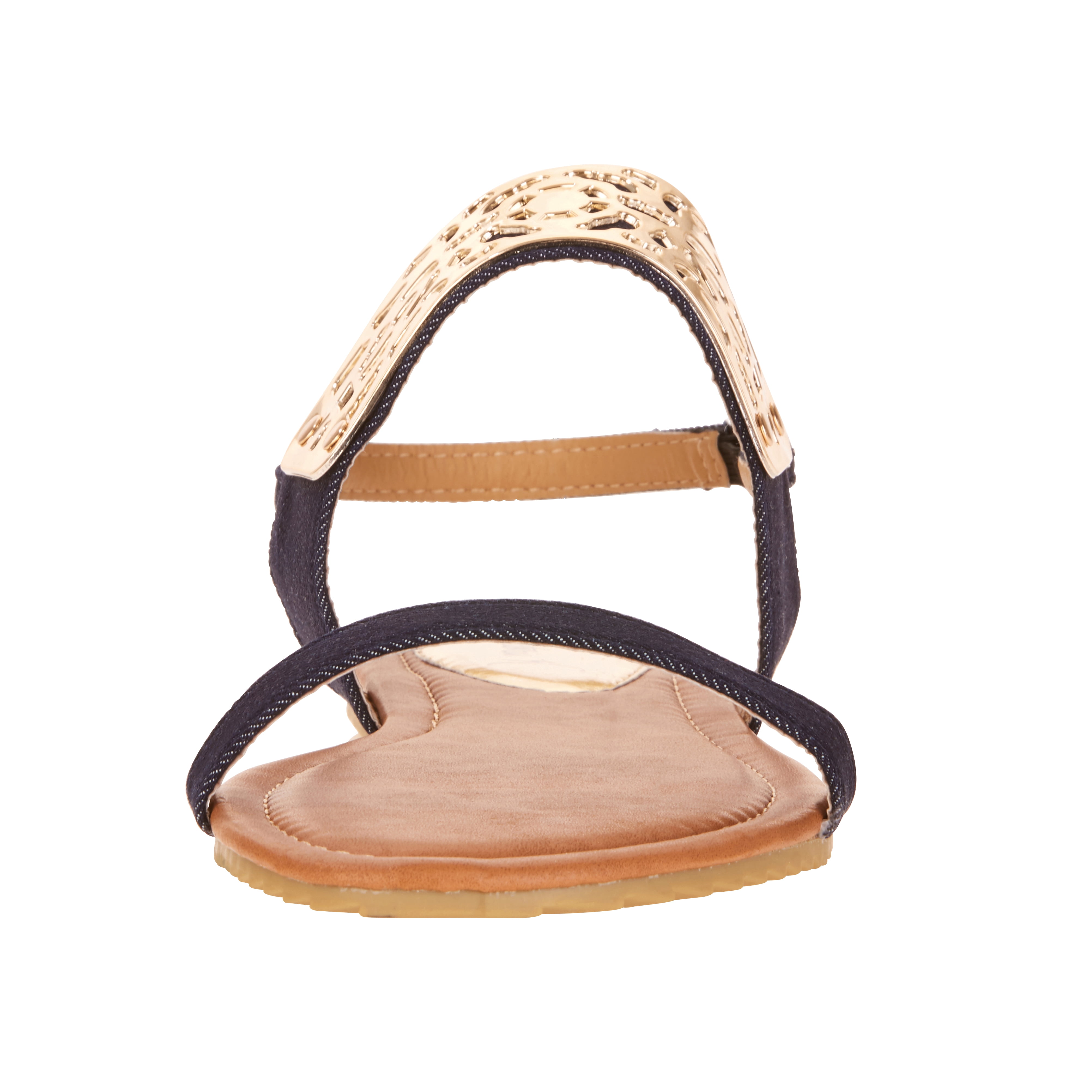 Victoria K Women's Gold Cuff Fashion Sandals