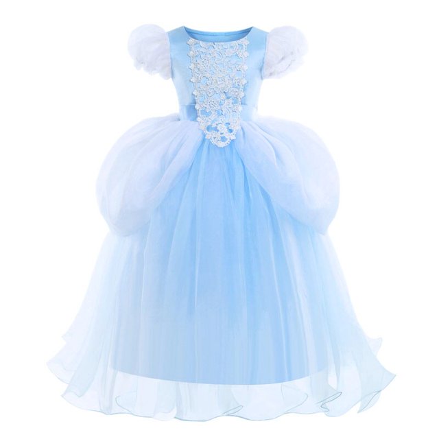 Vestido de princesa de hadas, disfraz de cenicienta, disfraz de cumpleaños, vestidos para niñas pequeñas, traje de encanto, vestido de fantasía para carnaval Fivean unisex
