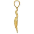 thumbnail image 2 of Solid 10K Yellow Gold Turtle Pendant - 26mm, 2 of 6