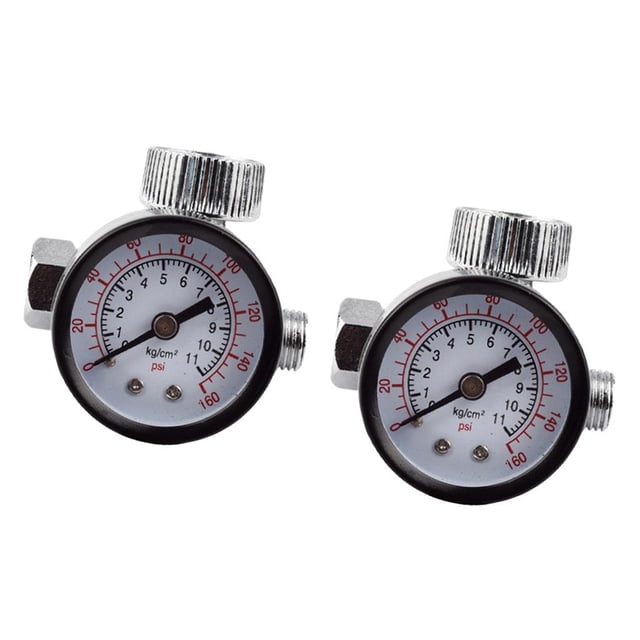 Regulador De Aire De De Pulverización De 2 Piezas De 1/4 "con Interruptor De Presión De Válvula De Manómetro Soledad Mini válvula de regulador de aire
