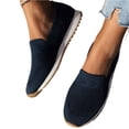 thumbnail image 6 of LTTVQM Orthopedic Dress Shoes for Women Arch Support Slip on Non Slip Nurse Shoes Wide Width Knitted Mesh Stretch Business Casual Shoes Comfortable 2026 Orthopedic Shoes Dark Blue 36(US-5.5), 6 of 7