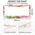 thumbnail image 4 of GZHJMY 2 Pcs License Plate Frame Colorful Butterfly Print License Plate Cover Universal Aluminum US Car Tag Frame with 2 Holes and Screws for Front & Back License Plate Decorative, 4 of 7
