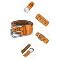 thumbnail image 2 of INSPIRE CHIC Women's Hollow Floral Retro Faux Leather Belts with Buckle, 2 of 6