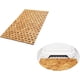 thumbnail image 1 of Tapete de baño de bambú, de madera de bambú natural, antideslizante, para bañera de hidromasaje y cocina, 15.7 x 23.6 pulgadas, color marrón, 1 of 3