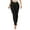 Black, variant on Aayomet Flare Jeans For Women Women's Patchwork Destroyed Raw Hem Jeans Ripped Hole Boyfriend Denim Pants,White M