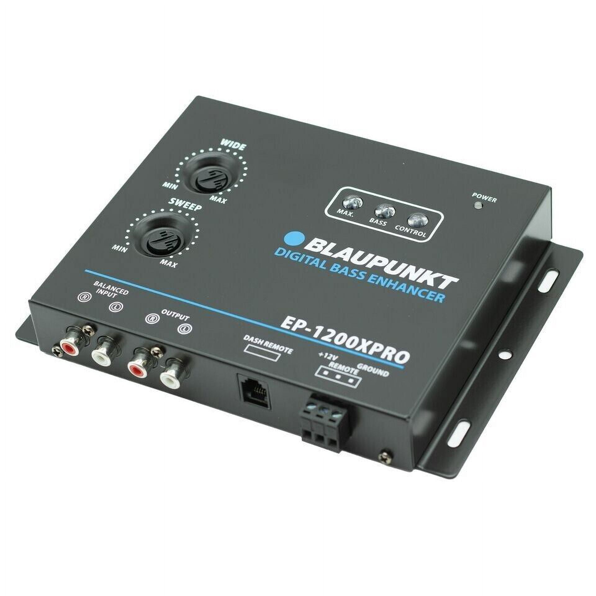 Blaupunkt EP-1200XPRO Digital Bass Enhancer Processor - Digital Sound Restoration, Maximizer & Reproducer - Car Audio Booster - Black