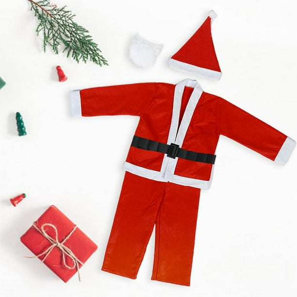 Disfraz Completo De Papá Noel De 7 Piezas – JAMATA, Talla Única Unisex, Ideal Para Navidad Y Fiestas