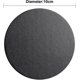 thumbnail image 2 of PU Leather Round Coasters, Set of 6, Black, 2 of 5