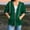 Army Green, variant on Women's 3/4 Sleeve Zip up Jacket Drawstring Hooded Coat with Elastic Cuffs Casual Loose Fit Solid Color Plus Size Jackets Yellow