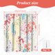 thumbnail image 2 of Dznils Cortina Shower de Tela Floral Colorida Boho, Patrón de Acuarela con Ganchos, 72 x 72, Beige, 2 of 11