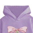thumbnail image 6 of Tdoqot Toddler Girls Outfit Sets- Long Sleeve Casual Cotton Cute Hoodie and Flare Jeans Kids Spring Clothes Purple Size 5 T, 6 of 6