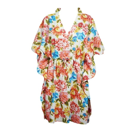 

Kaftan Dress Floral Printed Caftan Maternity Dresses Beach L-2XL