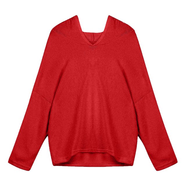 Blusa de manga larga con cuello en V para mujer Fridja fhghd2295