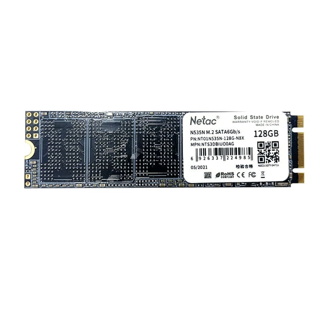Netac N535N M.2 2280 SSD SATAIII 6Gb/s 128 Go PCIe Gen3 3D /TLC NAND Flash Solid State Drive