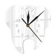 thumbnail image 1 of Reloj de Pared con Espejo Acrílico y Dientes Creativos 3D para Decoración Del Hogar, 1 of 1