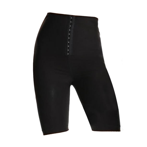 Pantalones de sauna para mujer, moldeadores de cuerpo, sudor, abdomen, quema grasa, gimnasio, yoga, pantalones cortos deportivos Pantalones cortos S